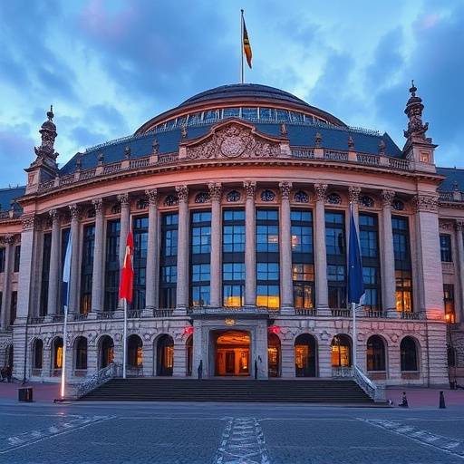 Edificio del Parlamento Europeo a Bruxelles
