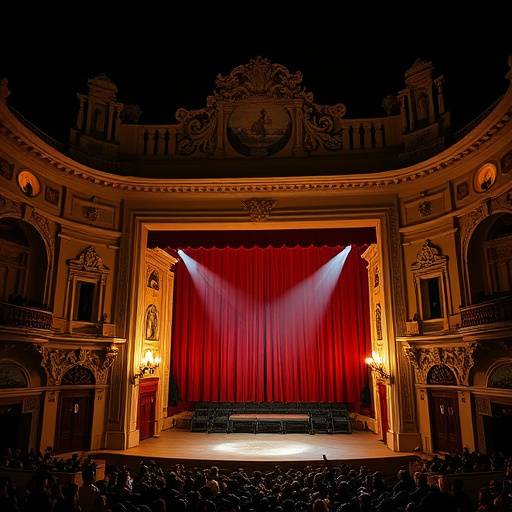 Il Teatro Massimo a Palermo durante una rappresentazione