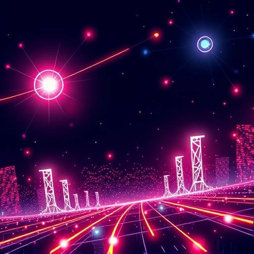 Illustrazione di una rete 5G ad alta velocit&agrave;