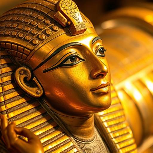 Immagine di un sarcofago appena scoperto in Egitto