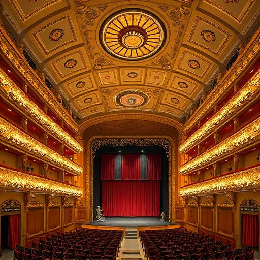 L'interno del Teatro alla Scala di Milano durante una rappresentazione